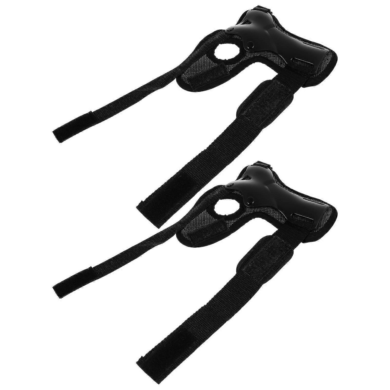Portable Wrist Protector Wrist Guards For Skating Ergonomic Design Black 1Pair