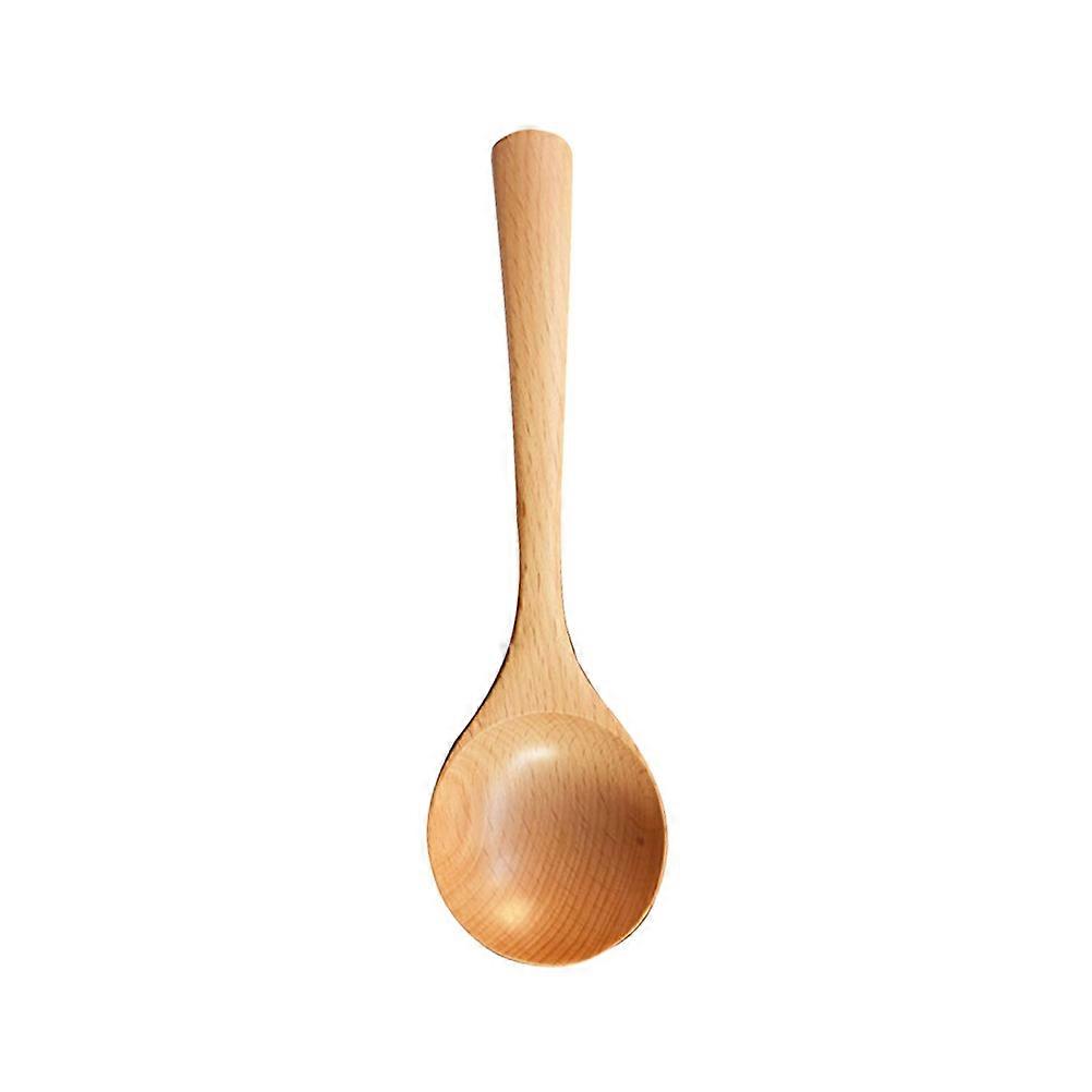 Natural Wood Rice Spoon Rounded Cooking Utensils Kitchen Utensil For Daily Use 1Pack