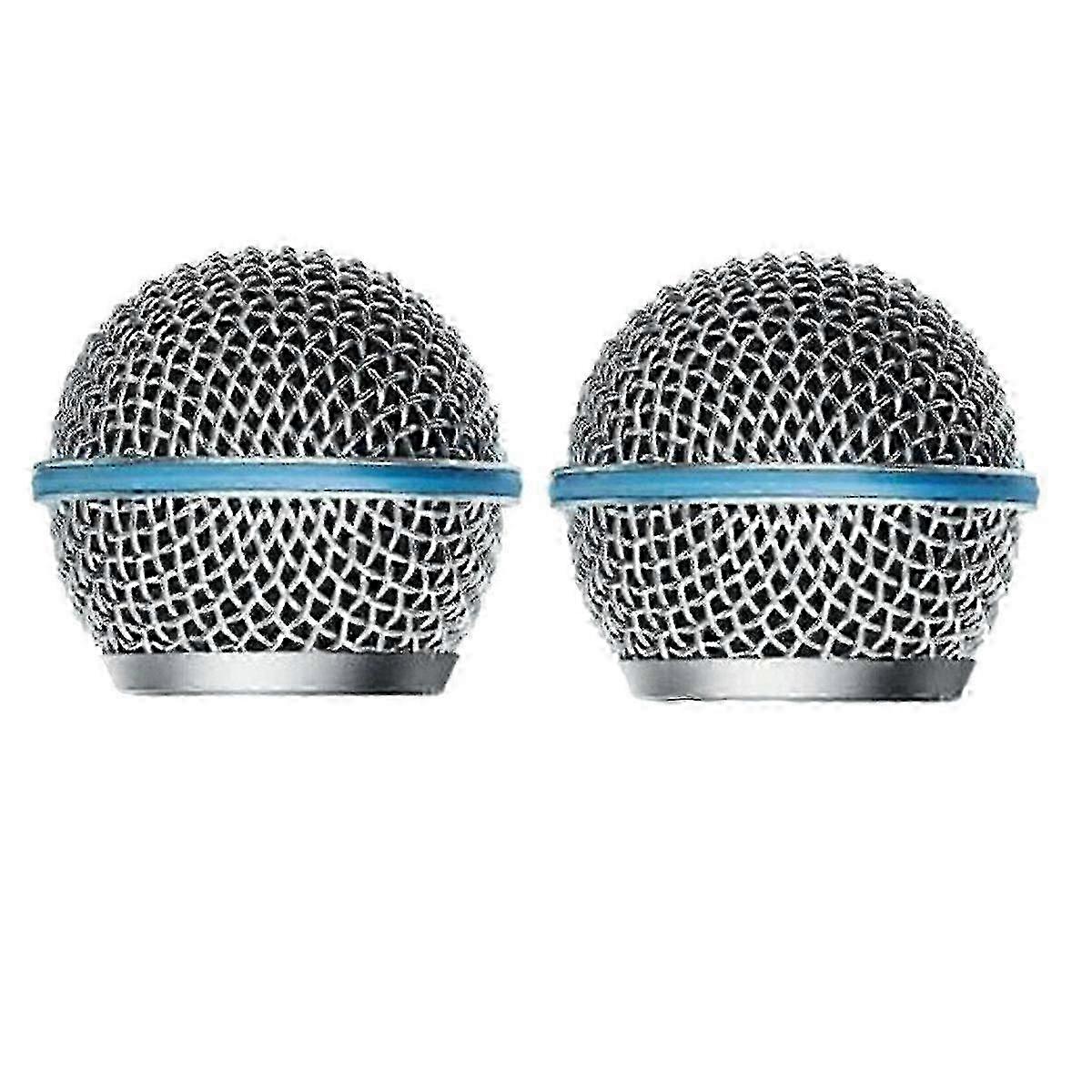 2pcs Microphone Grill Replacement for Beta58a, SM58, PGX24, SLX24 - Mesh