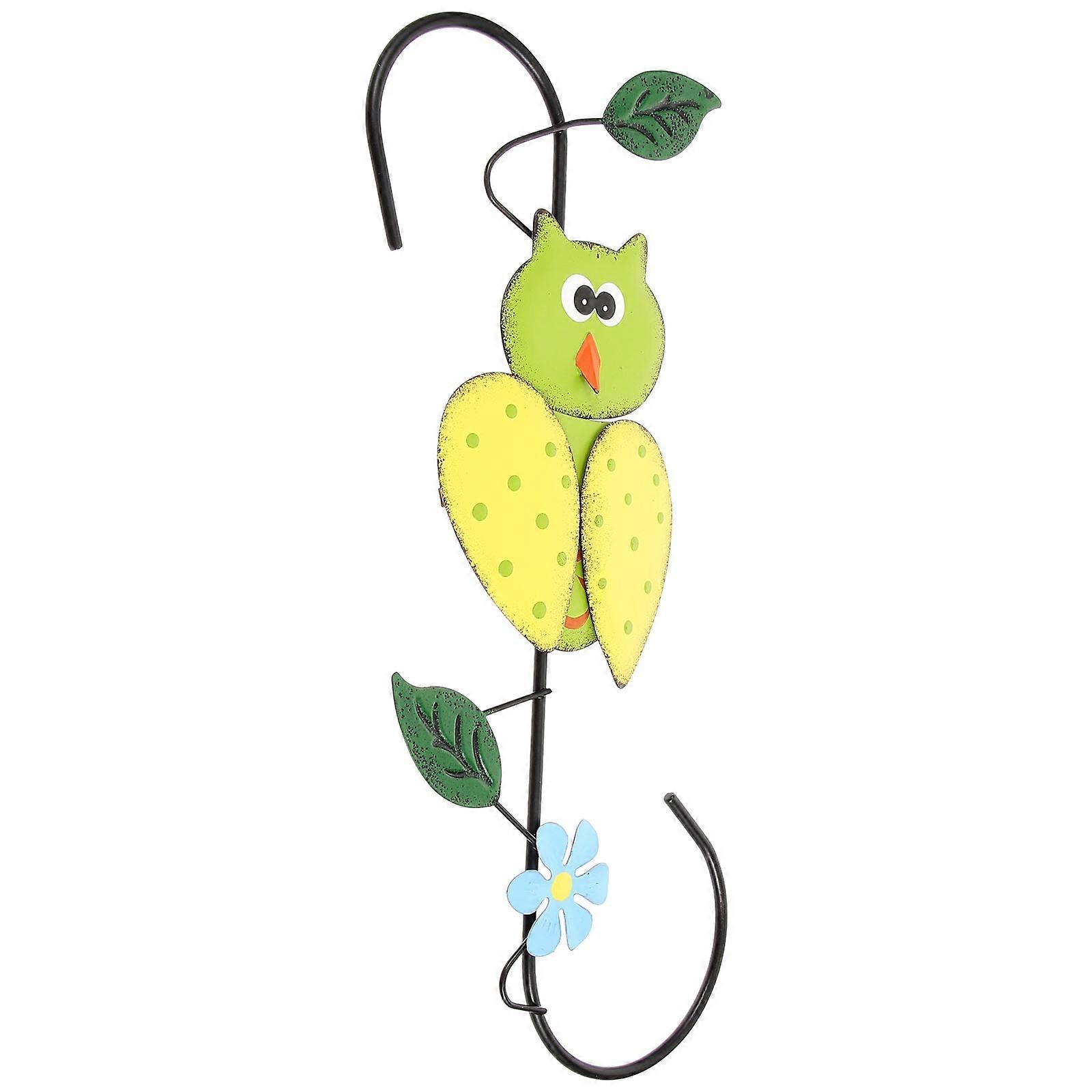 Owl Shape Wall Hook Iron for Wall Use 4Pcs Decorative Key Hanger