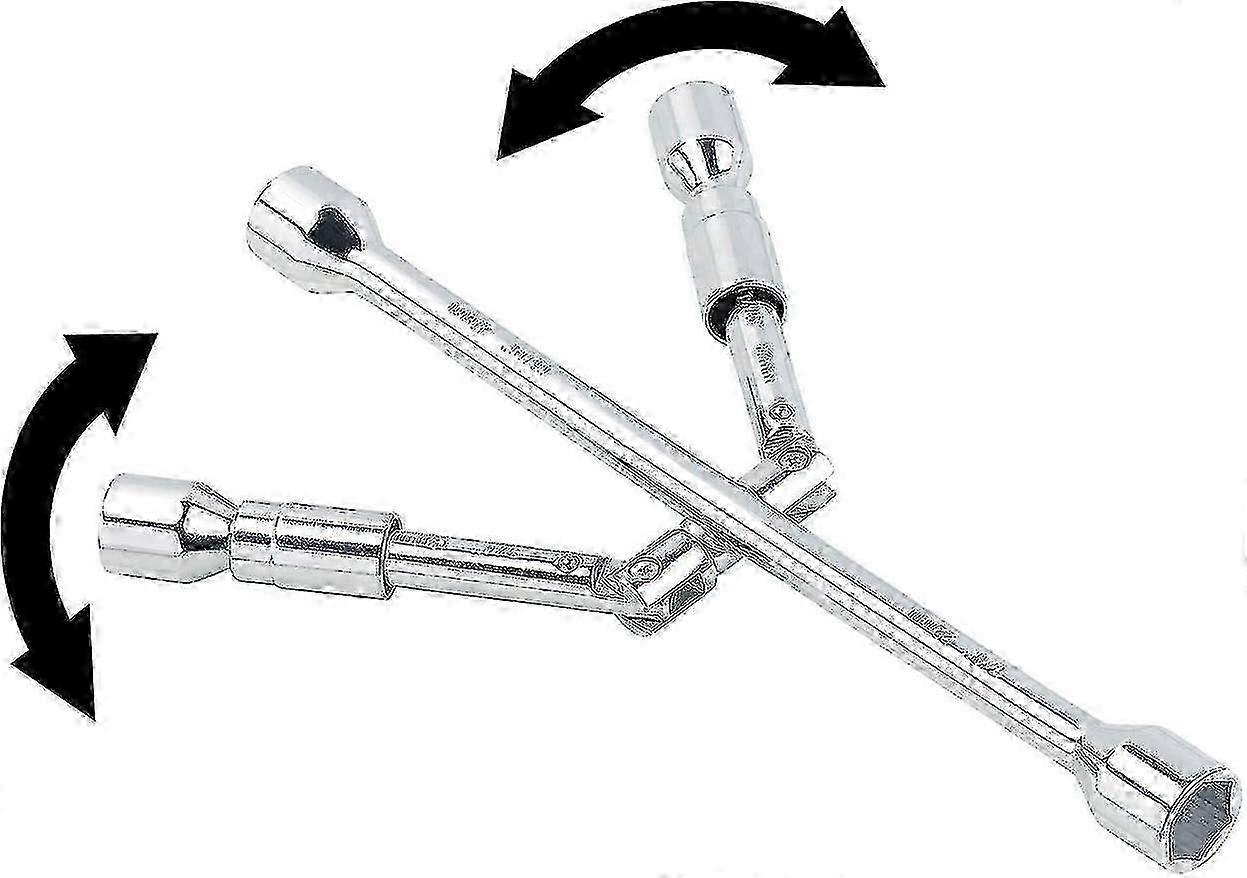 Folding Cross Wheel Wrench For 17/19/21/23 Mm Lug Nuts miao7