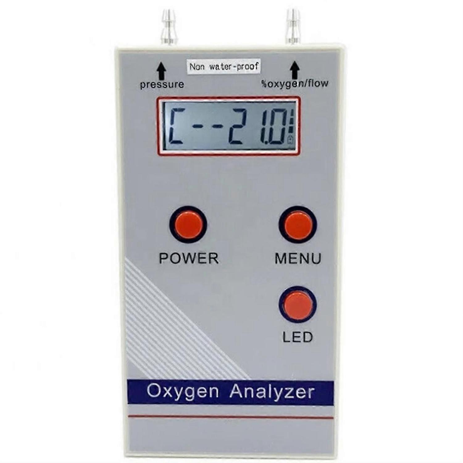 Oxygen Analyzer Professional Portable O2 Oxygen Concentration Meter Detector 21%-95.6% O2 Meter Gas