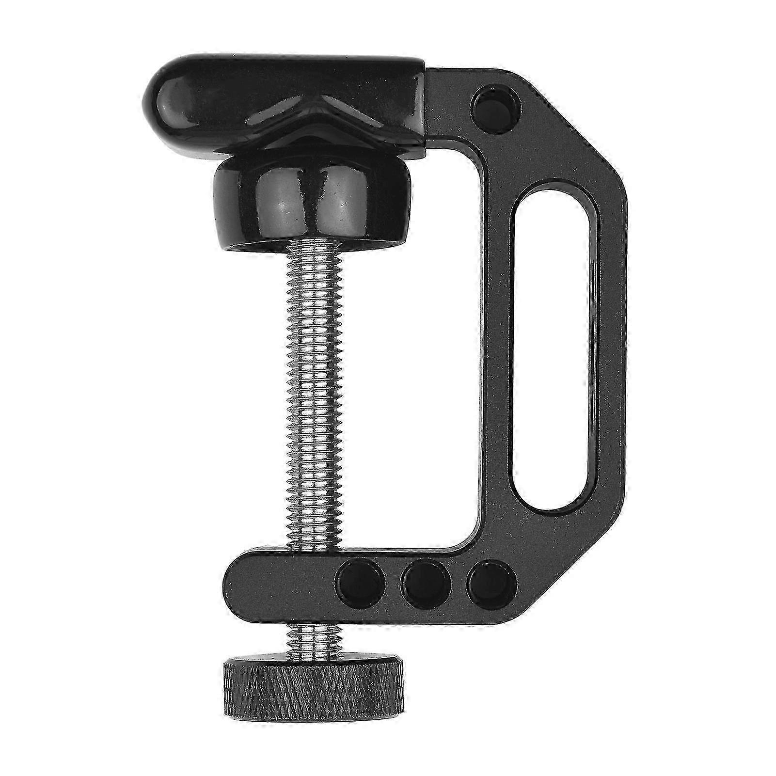 Universal C Clamp Heavy Duty Desktop Mount Clamp Tripod Light Stand Clamp with Standard 1/4 Inch & 3/8 Inch Screw Holes for Mounting Video Monitor Fla