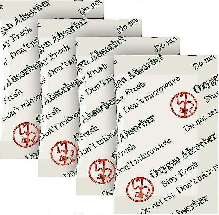 200cc(100-pack) Food Grade Oxygen Absorbers Packets For Food Storage,oxygen Absorbers Storage Packets With Oxygen Indicator In Vacuum Bag And 3 Times