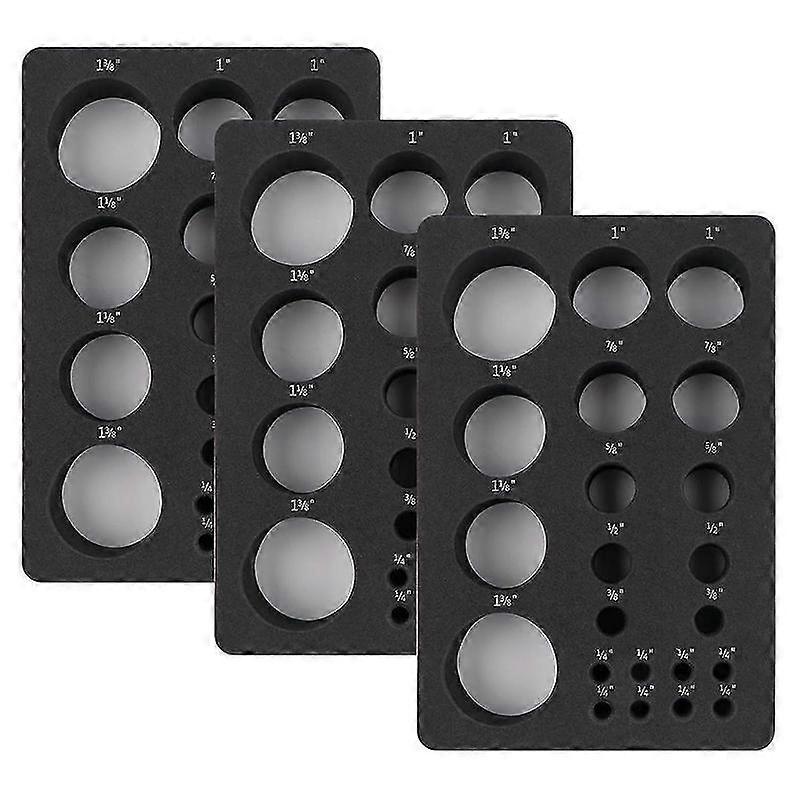 3 Pcs Foam Flower Mold Tray-Inch Marked,Helps Buds and Stamens Dry and Maintain Shapes, Multiple Siz