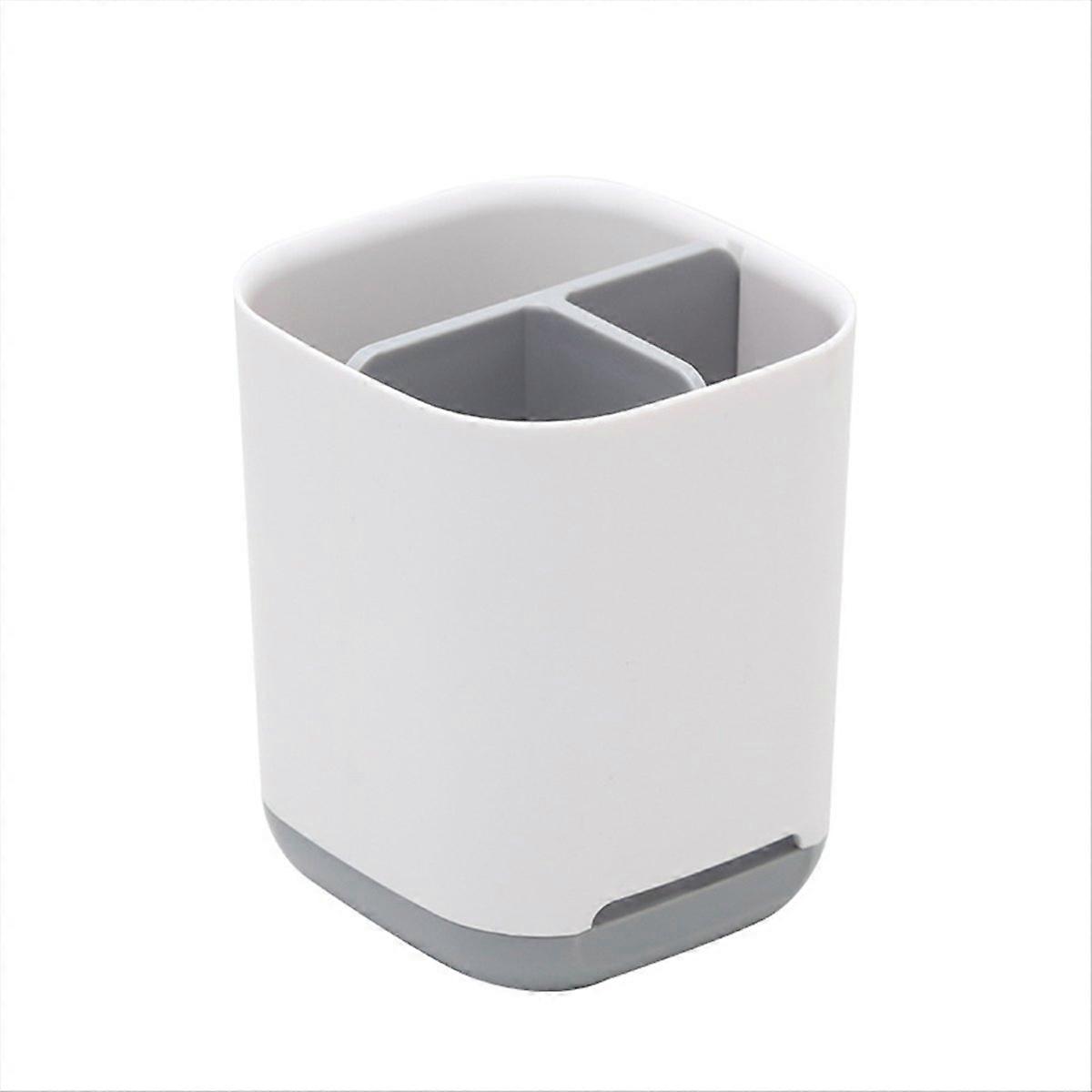 Multifunctional Bathroom Organizer Shelf with Toothbrush Holder - Space-Saving Storage for Shower and Bathroom Utensils