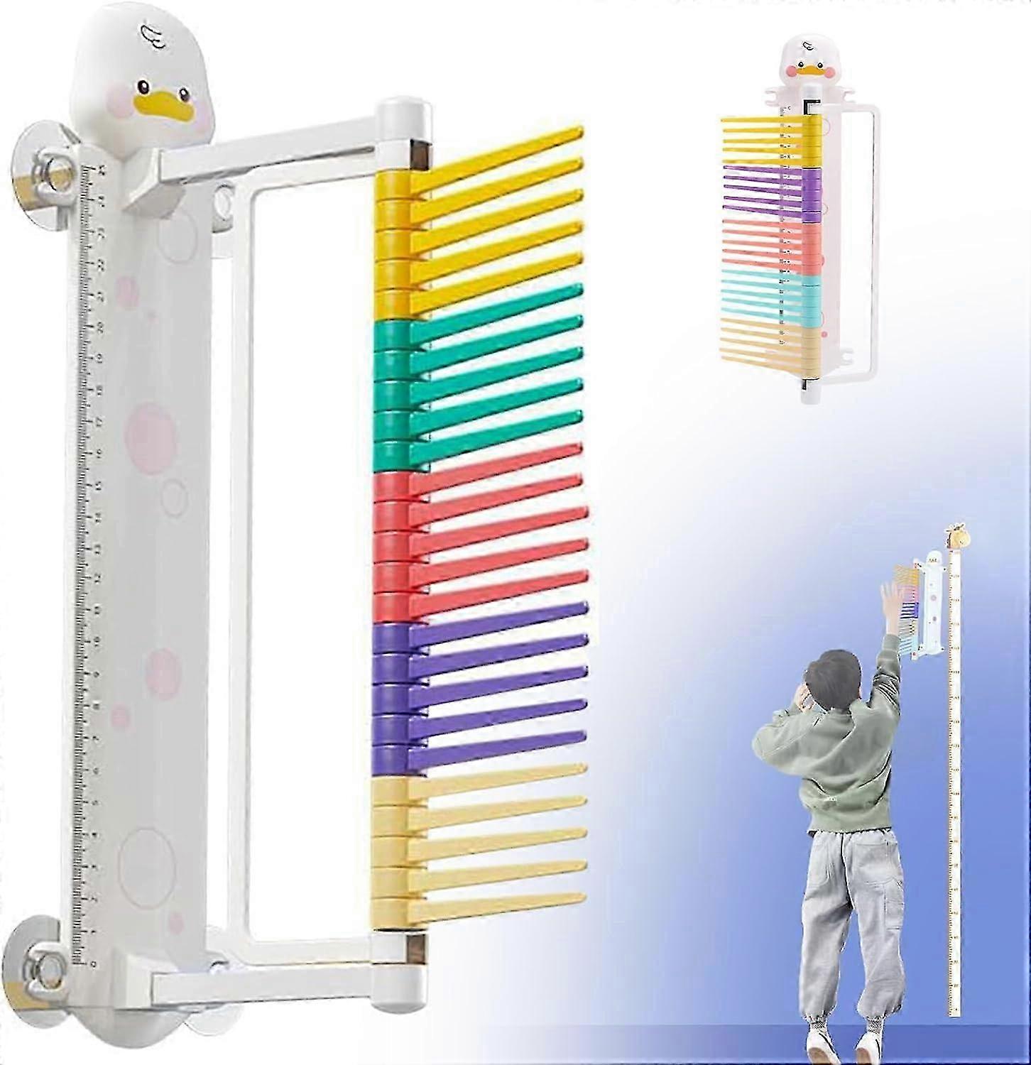 Jump Measuring Device for Kids, Vertical Jump Trainer Measurement Test Tool with Adjustable Height Bouncer--fawn