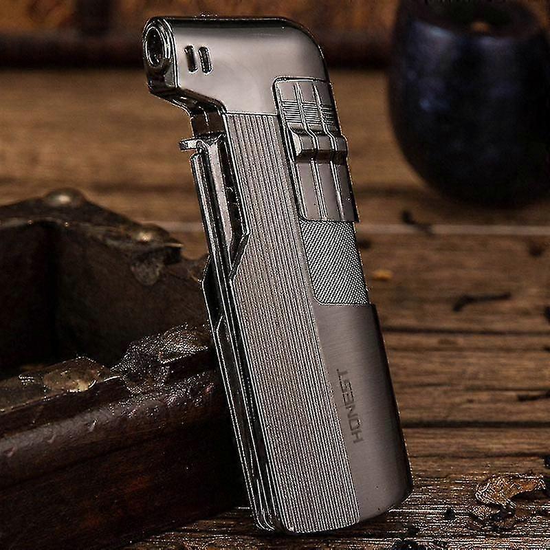 Pipe Lighter Soft Flame Fillable Butane Lighter With Cigarette Cutter