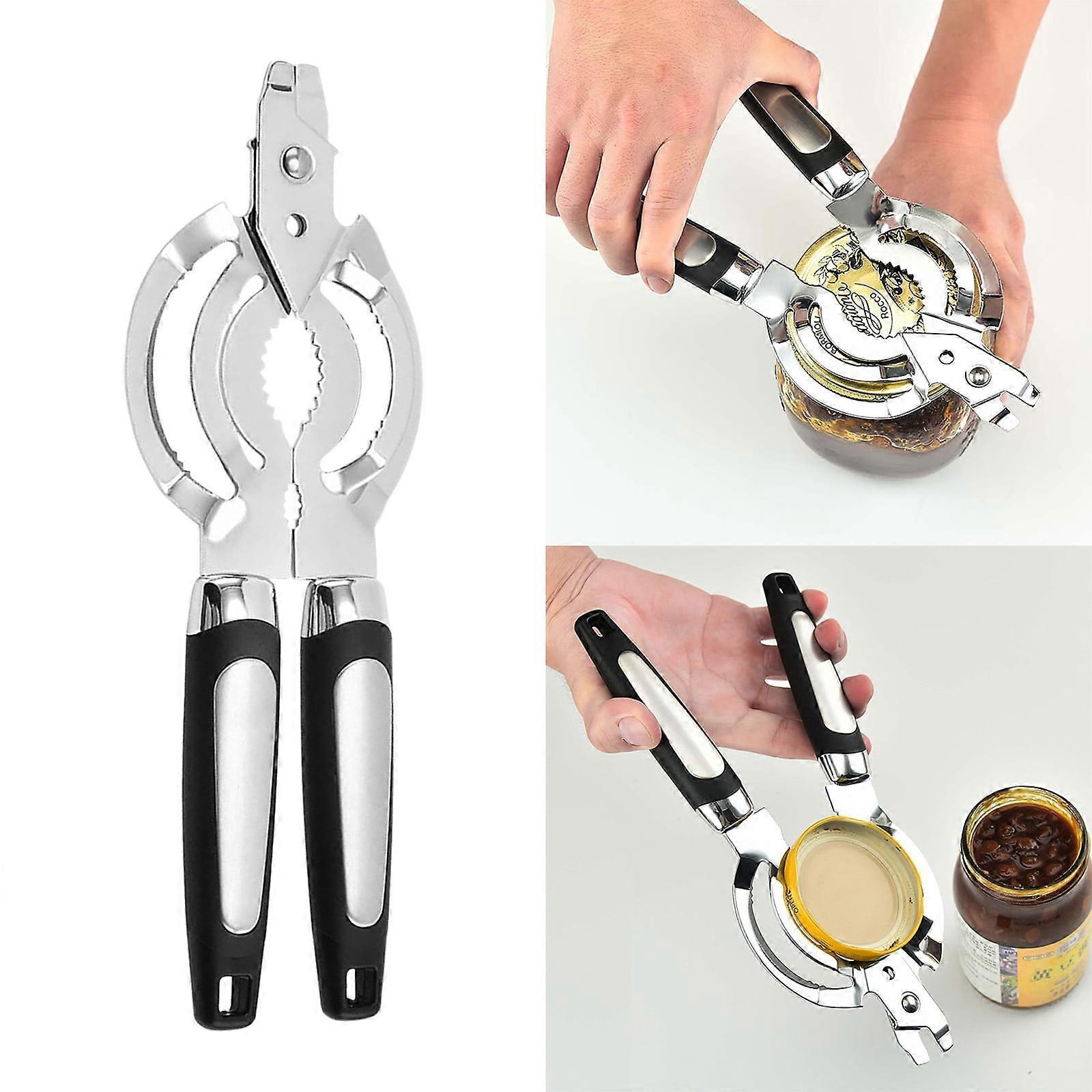 Opener Multi Jar Openerfor Weak Hands StainlessSteel Jar LidOpener BeerBottle Openerfor ArthriticHands Seniors WithArthritis