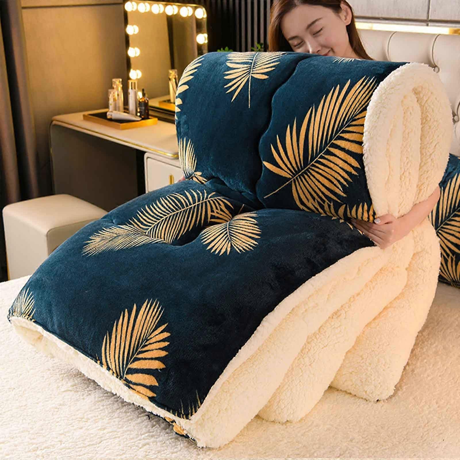 Wool Duvet All Seasons 15 Tog Double, Lamb Wool Quilt Warmth, Winter Bedding 180x220cm, 3kg Each, Pair