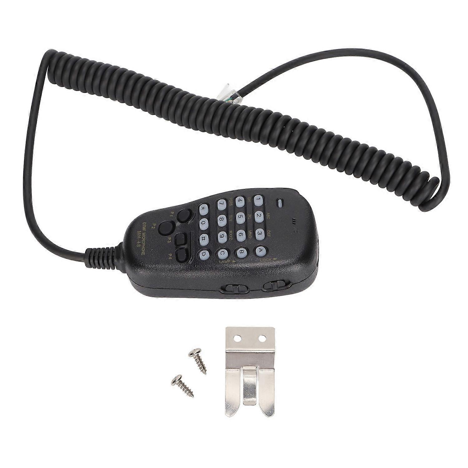 DTMF Microphone DTMF Mic with Button for YAESU MH‑48 MH‑48A6J FT‑8800R FT‑8900R FT‑7900R FT‑1807