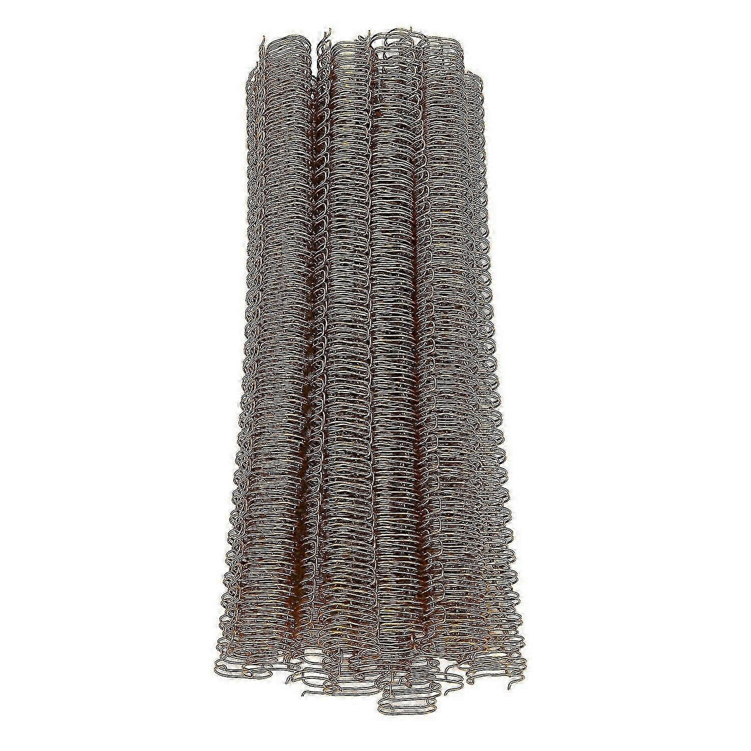 100PCS Spiral Binding Coils 34 Loops 3:1 Pitch A4 Paper Double Wire Binding Spines 120 Sheets Capacity 14.3mm Diameter Gold