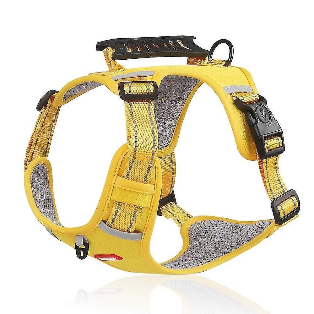 DUOMM HT-524通気性ペット犬用ハーネス反射子犬安全ベスト(コントロールハンドル付き)ST -