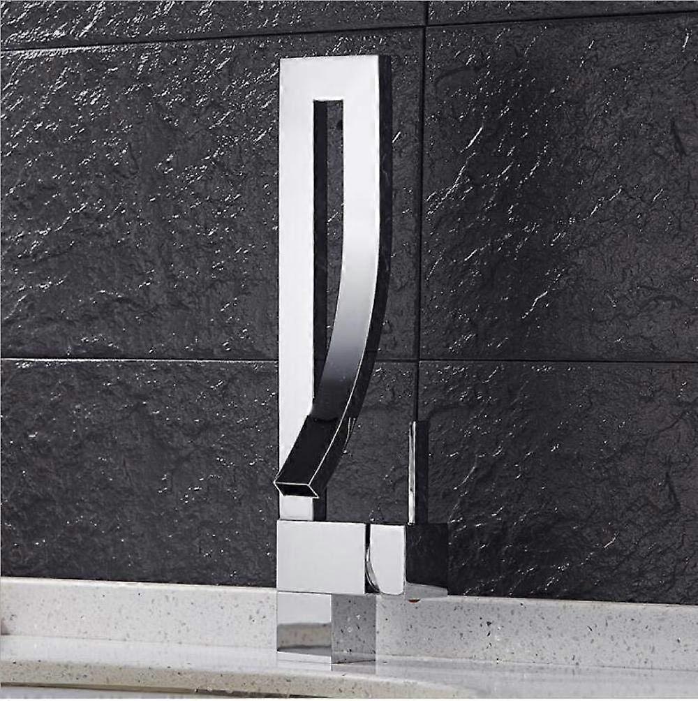 Faucets Single Basin Faucet Chrome Finish, Black, Nickel, Silver Color Options