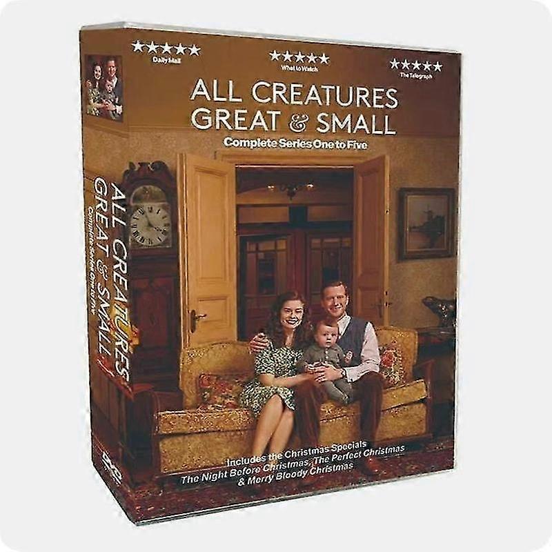 Ny bokssett All Creatures Great and Small sesong 1-5 DVD 10-disks engelsk versjon