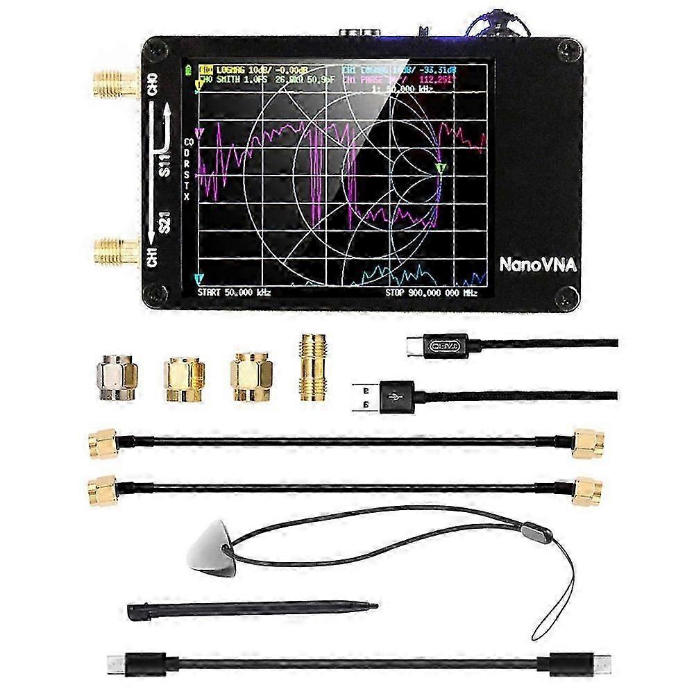 NANOVNA-H Upgraded Version 2.8 Inch TFT 50Khz-1.5Ghz Vector Network Antenna Analyzer MF HF VHF UHF With SD Card Slot Without Card