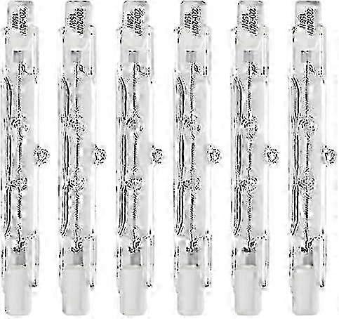 6 Pack 78mm 150W Halogen Bulb,Security Light Bulbs,Linear Halogen Bulbs 78mm R7S Base J Type Double Ended Floodlight Bul55