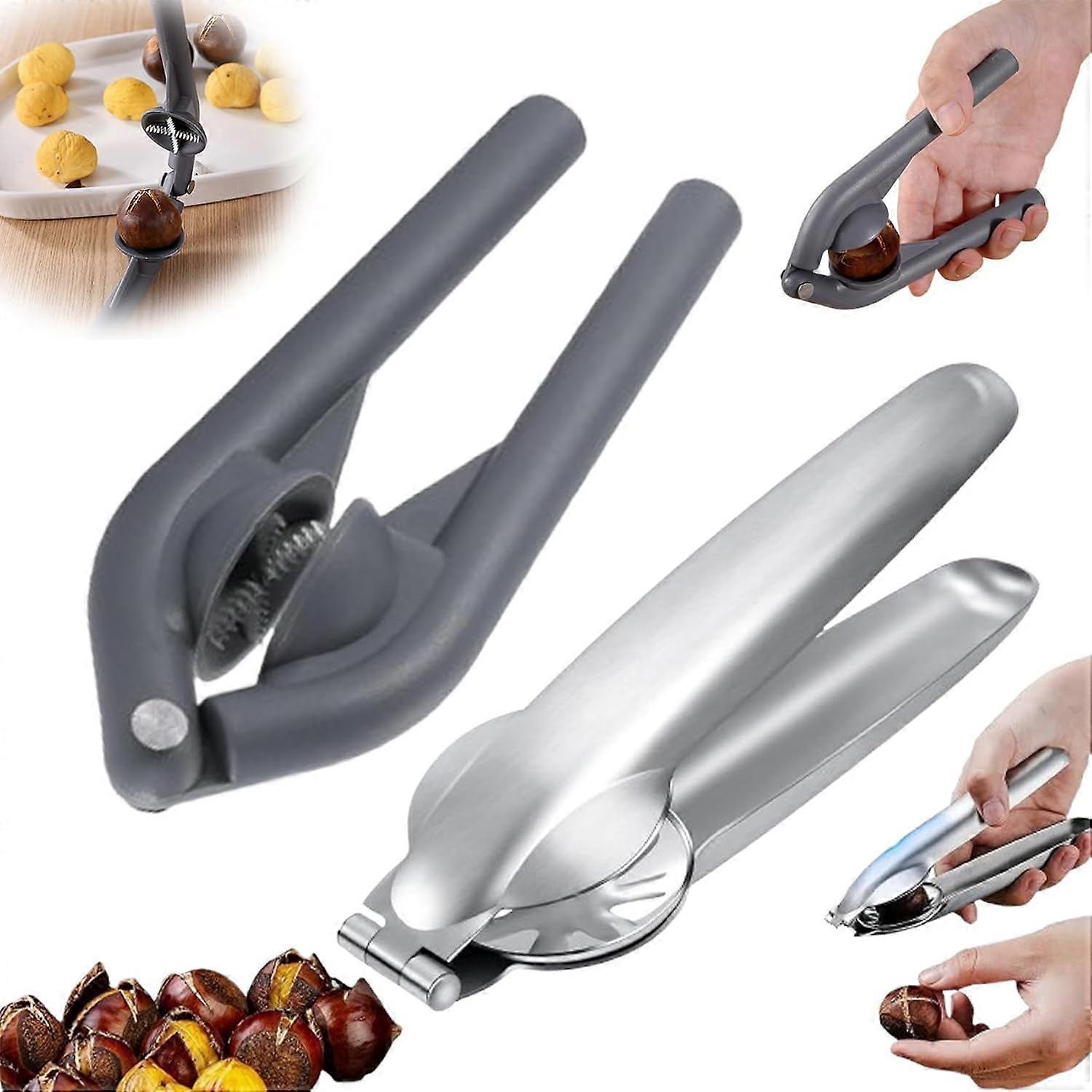 Chestnut Open Clip, Multifunction Nutcracker & Cutter Tool, Portable Walnut Cracker, compatible with chestnuts and walnuts