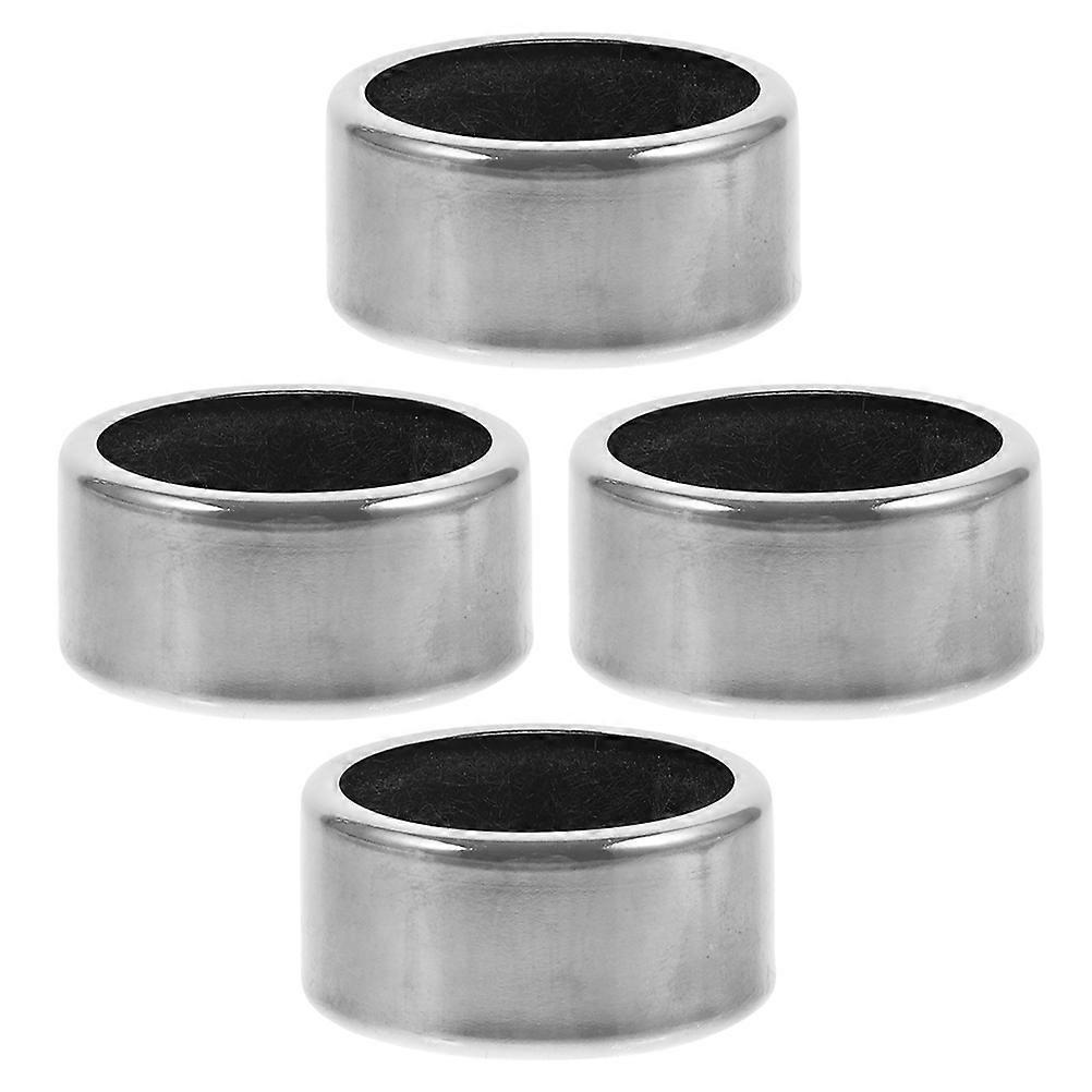 Silver Drip Ring Stainless Steel Drip Stop 4Pcs Collars