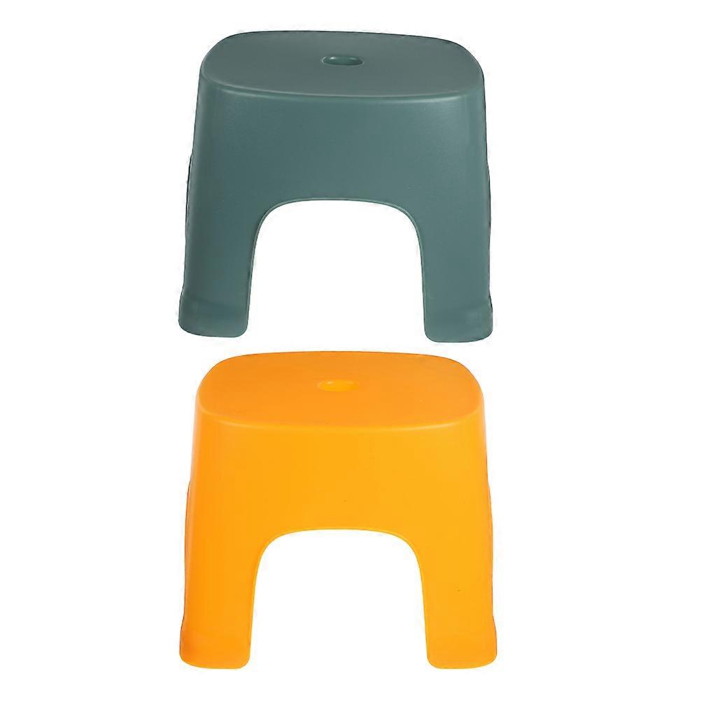 Plastic Foot Stool Stepping Foot Stool for Home Use 2Pcs