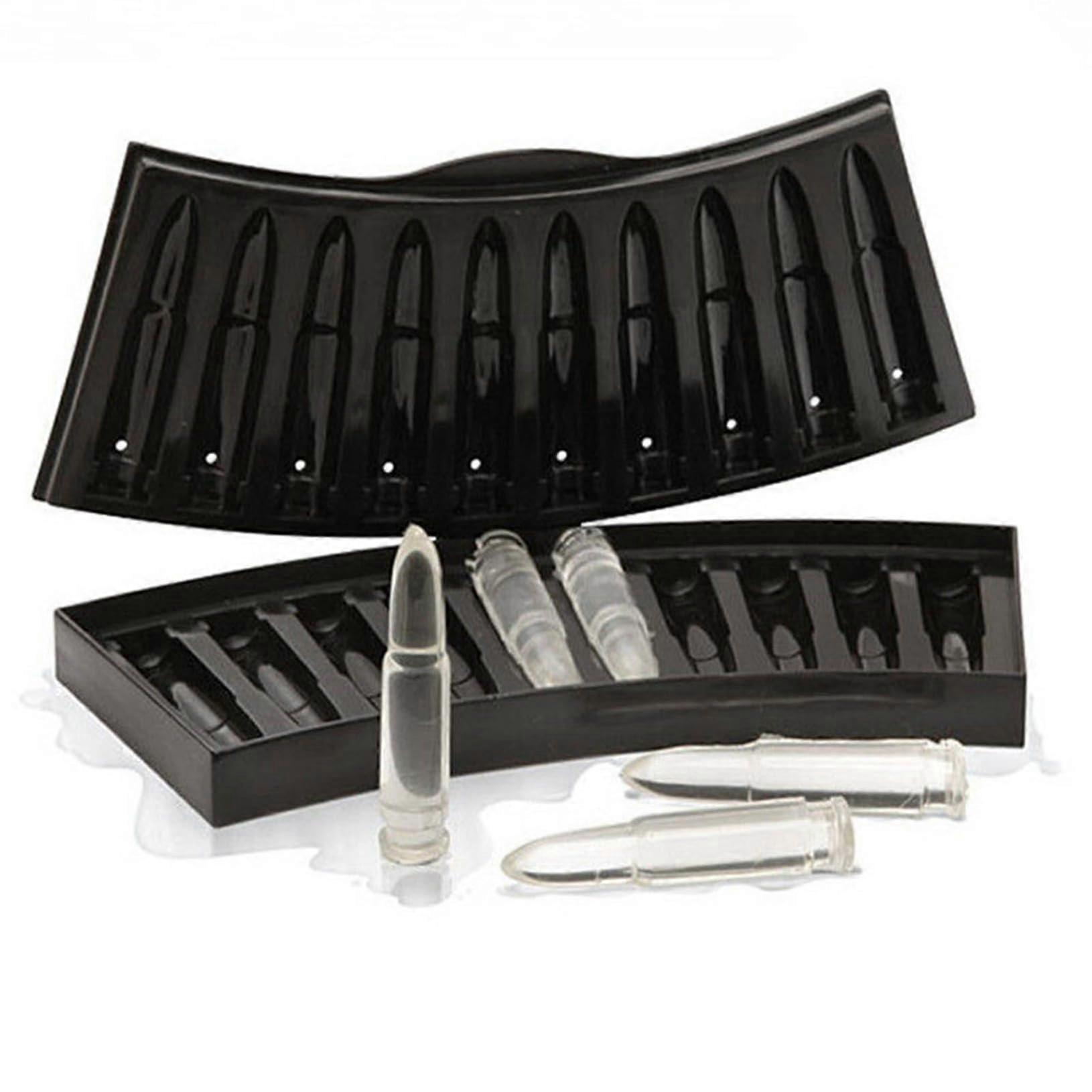 Silicone Bullet Shaped Ice Mold Easy Demould Ice Tray For DIY Drinking Black One Size