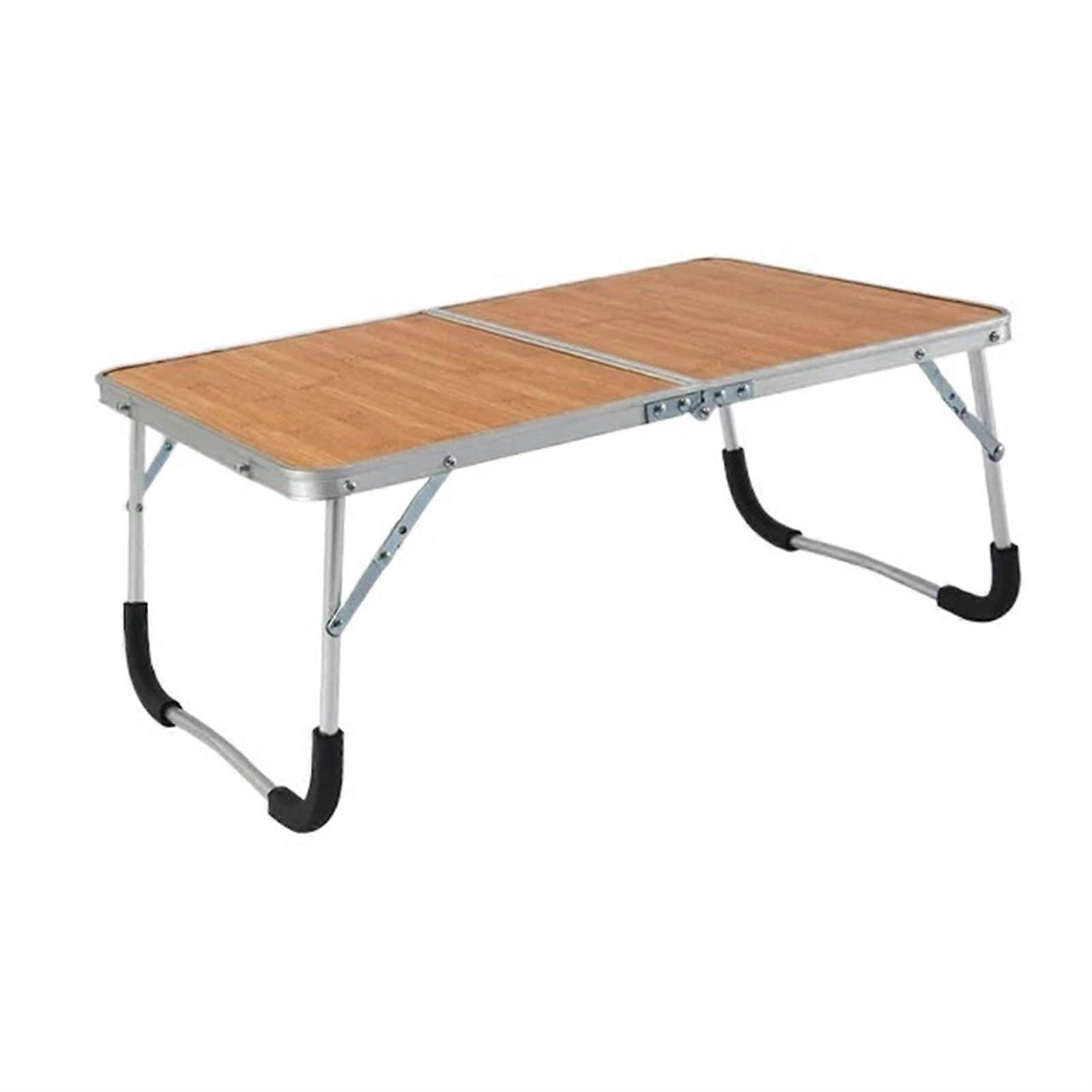 Folding Laptop Desk Bed Table Aluminum Portable Computer Stand for Camping Picnic Office (Style 2)