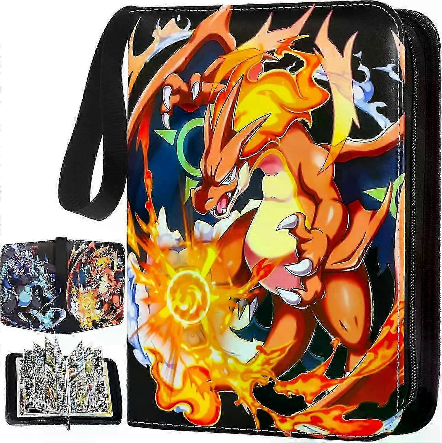 Trading Card Album, Waterproof PU Leather Case, Multi-functional Storage Solution For Wide Range Of Game Cards, Powerful 3ring Design