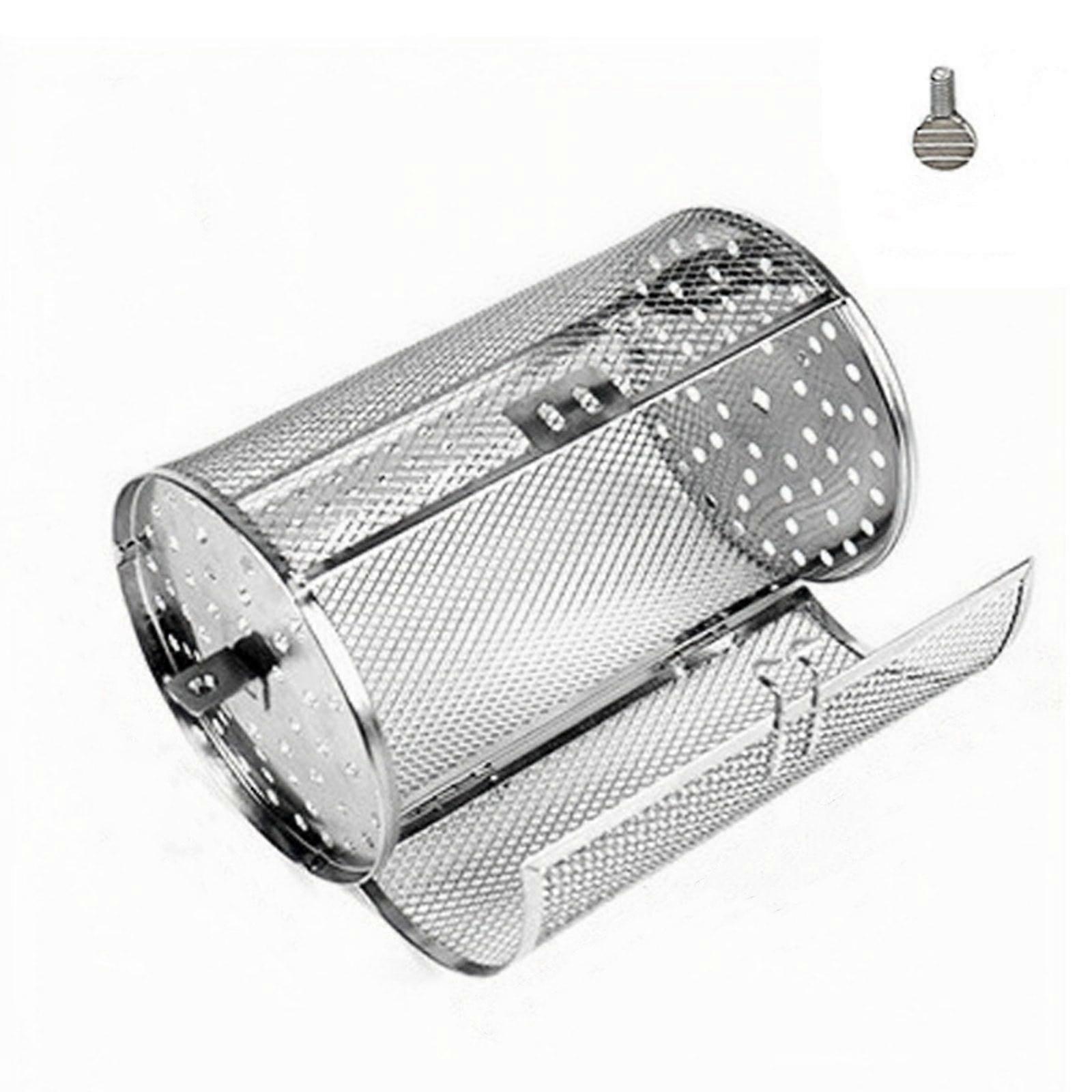 Quinlirra Mesh Cylindrical Barbecue Rack Rolling Barbecue Cage For Outdoor Barbecue Gifts For Women Gifts For Men Halloween Gifts