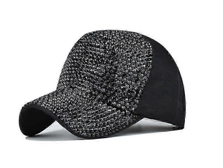 Diamond Design Bling Baseball Cap Adjustable Women's Stylish Hat