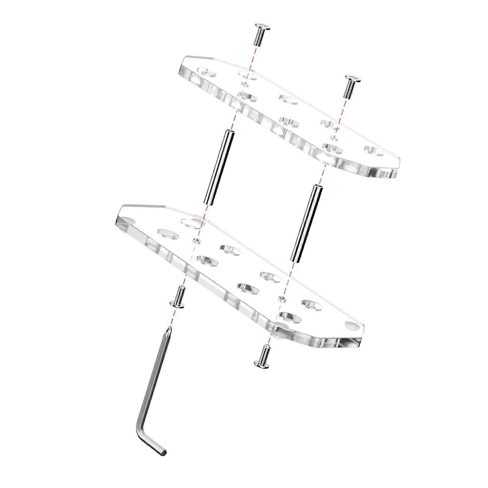 Decorative Acrylic Darted Display Case Desktop Transparency Storage Organizer For Home Game Room Decoration  Clear