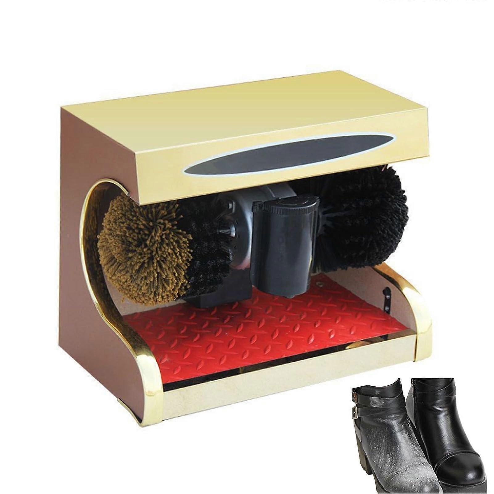 Electric Shoe Polisher Machine with Soft & Hard Brushes for Quick Cleaning and Shine