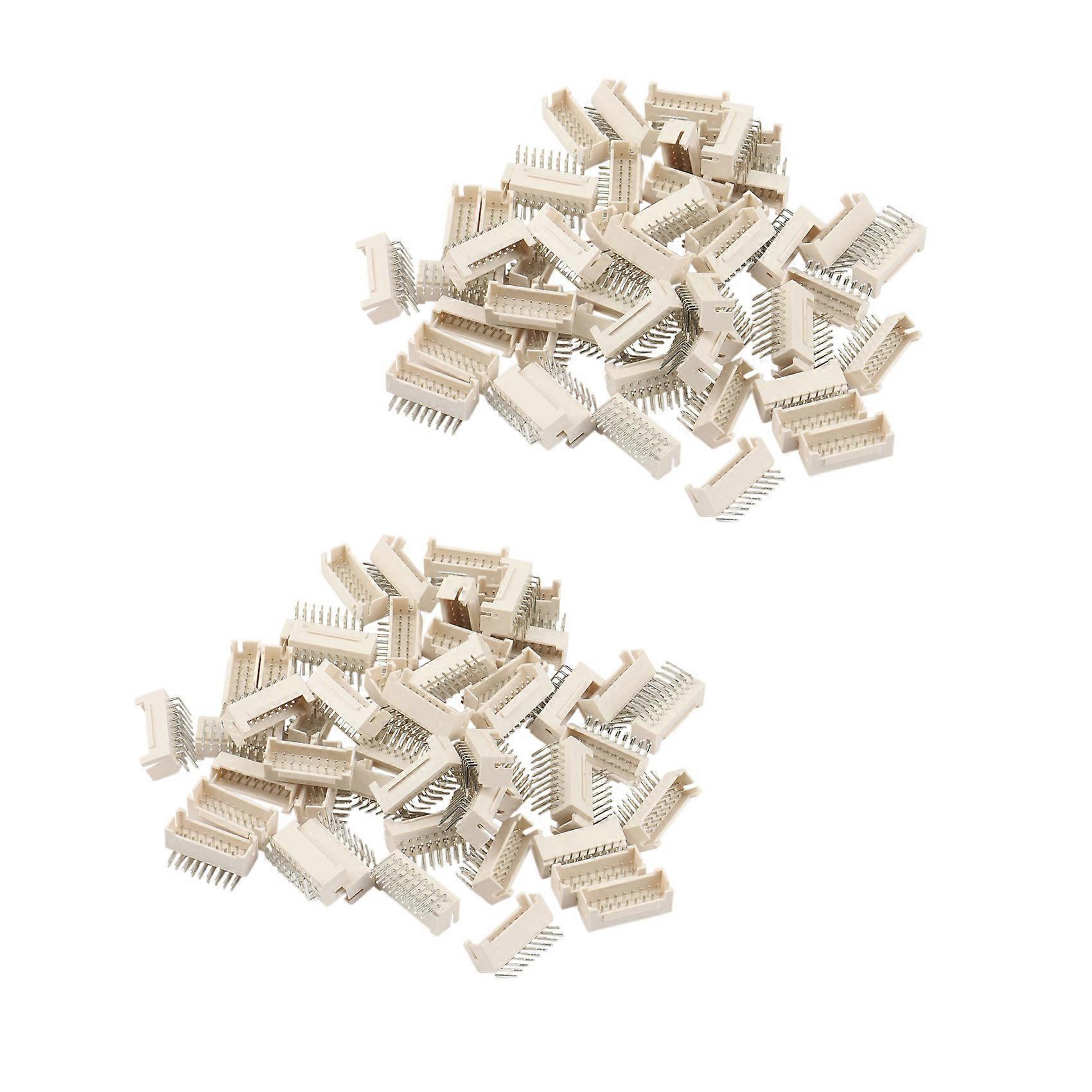 100Pcs BTC BCH ZEC Miner Connector 2X9P Male Socket Curved Pin Suitable for Asic Miner Antminer S9 Z