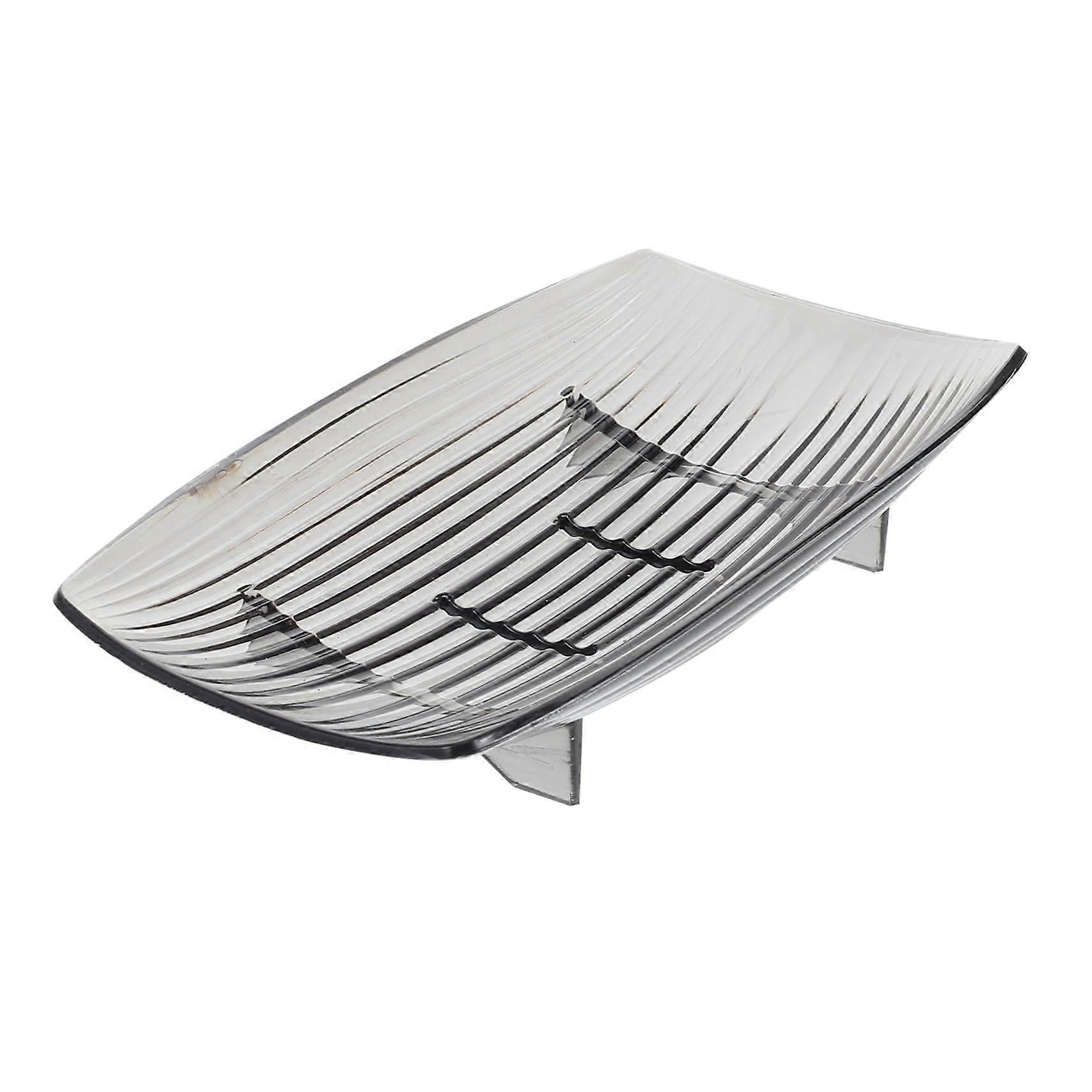 Self Draining Soap Dish with Holder Tray for Bathroom Shower Sink Space Saving Modern Design