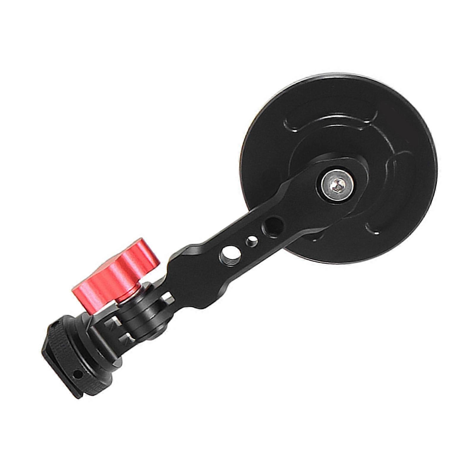 強力な磁気電話三脚マウントカメラ三脚ホルダーマグネット電話アダプター三脚クランプスタンド、1/4 "コールドシューブラック