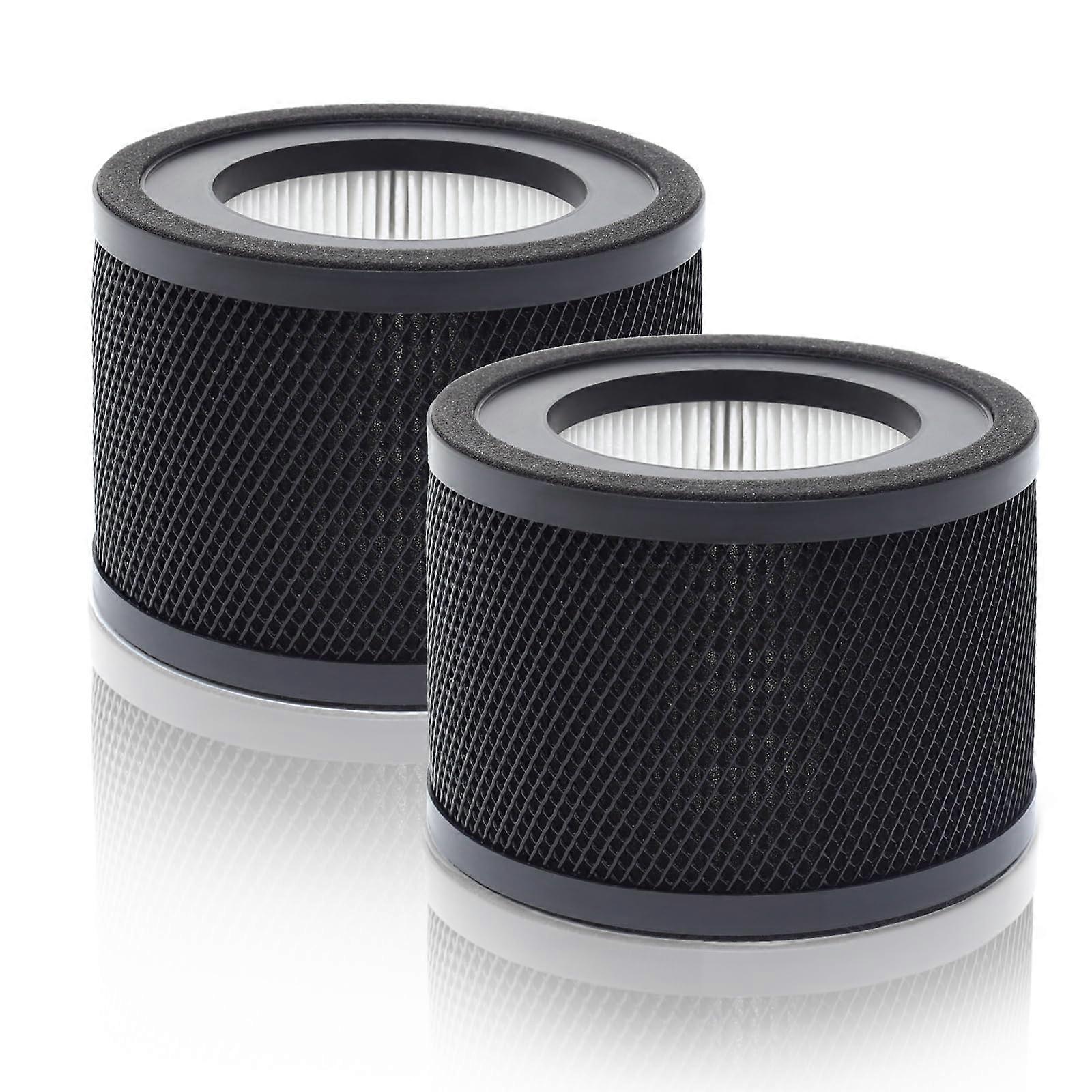 HEPA Air Purifier Filter Replacement Compatible with TTAP001 and VAEE014, 3in1 Carbon Filter, 2 Pack