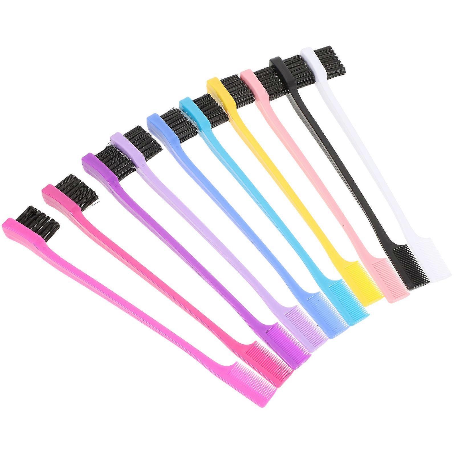 Assorted Color Eyebrow Brush 10Pcs for Multi-Use Hairline Combing
