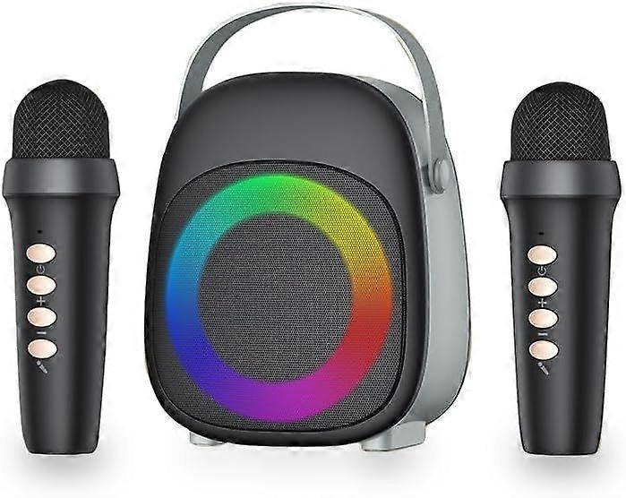 Mini Cute BT Speaker, Atmosphere Sense Small Cordless Speaker with 2 Microphone for Bedroom, Desk