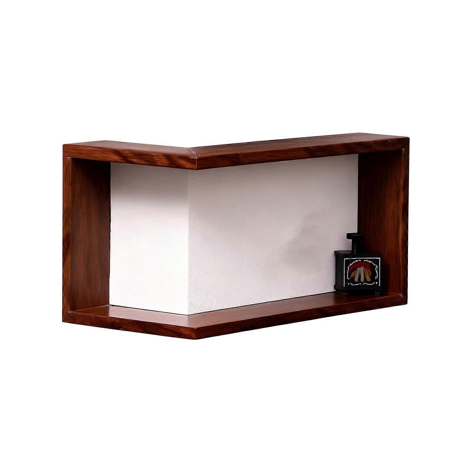 Wall Mounted Corner Shelf Space Saving Corner Shelf for Optimizing Space in Apartments Simple Assembly for Decors Items  1