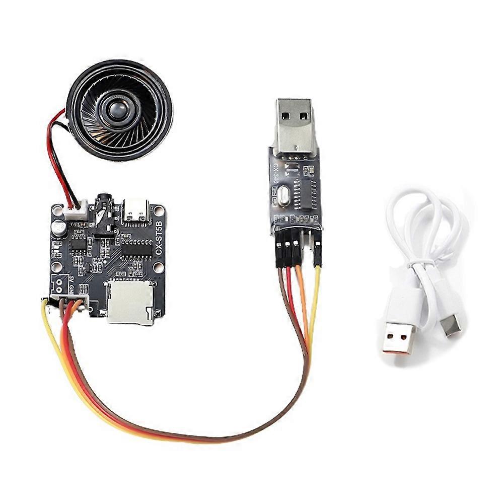 CX-SF5B MP3 voice module, serial control, 5W, TF card, U-disk.