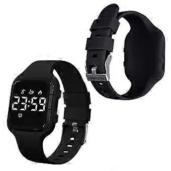Montre podomètre sans application ni téléphone, montre numérique étanche IP68