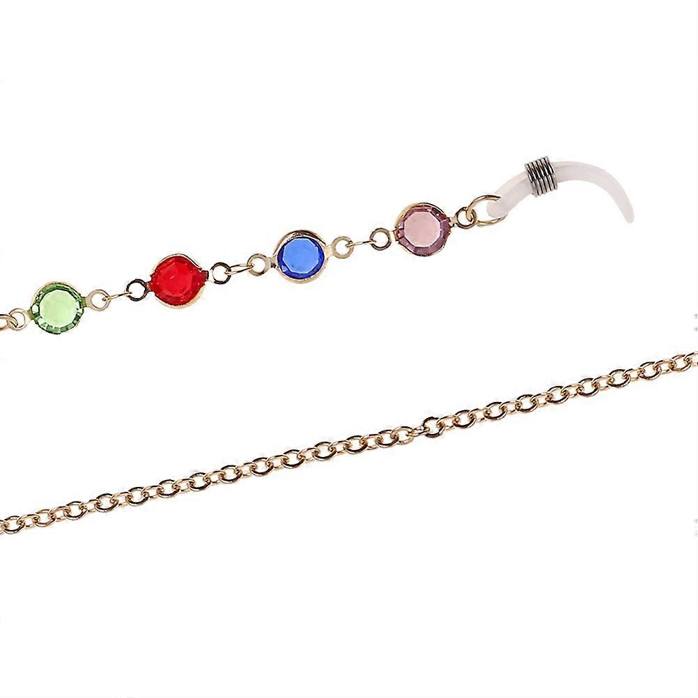 Eyewear Safety Strap Golden Eyeglass Chain Anti-Slip Style 3Pcs