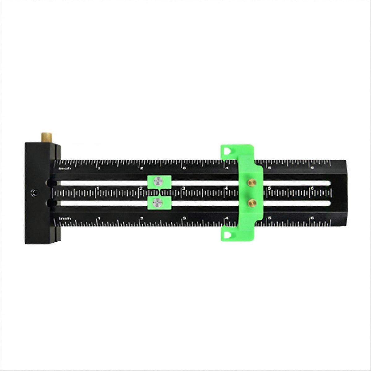 T-Shaped Double Line Marking Ruler Inch