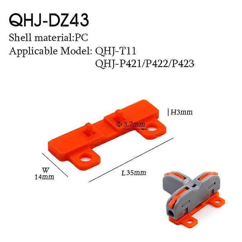 50PCS Wire Connectors Mini T Rail Fast Universal Compact Conductor Wiring Cable Electrical Connector Push-in Butt Terminal Block