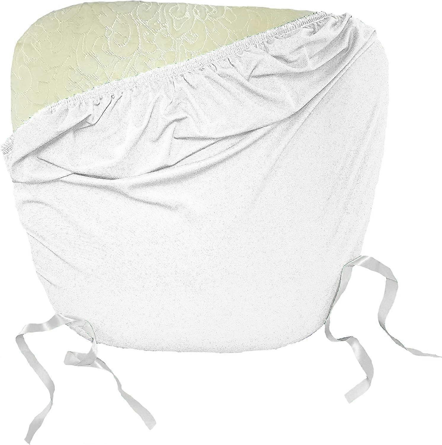 Pack-4 SpandexChair Cushion Cover,White