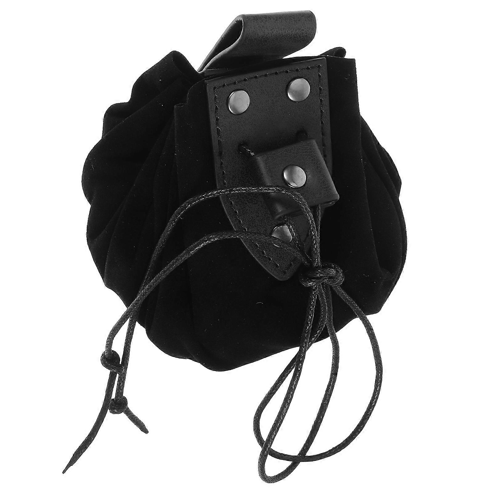 Portable Medieval Bag Renaissance Drawstring Pouch for Storage