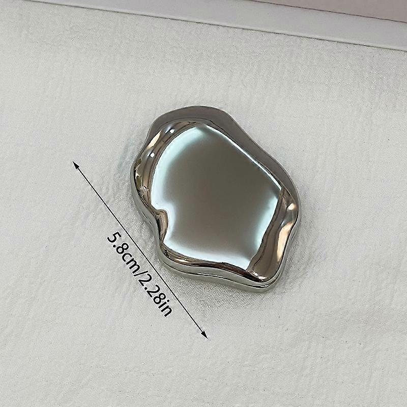 Handheld Heart-Shaped Makeup Mirror, Mini Non Fragile Portable Double-Sided Small Mirror, Cute And Foldable Makeup Repair Mirror