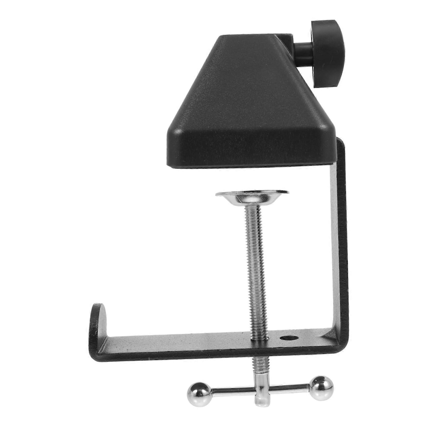 Microphone Mount Clamp Desk Mic Stand Holder Black For Table Light