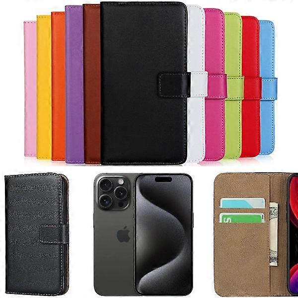 Compatible with iPhone 15 Pro wallet case wallet case shell card yellow - Yellow compatible with iPhone 15 Pro