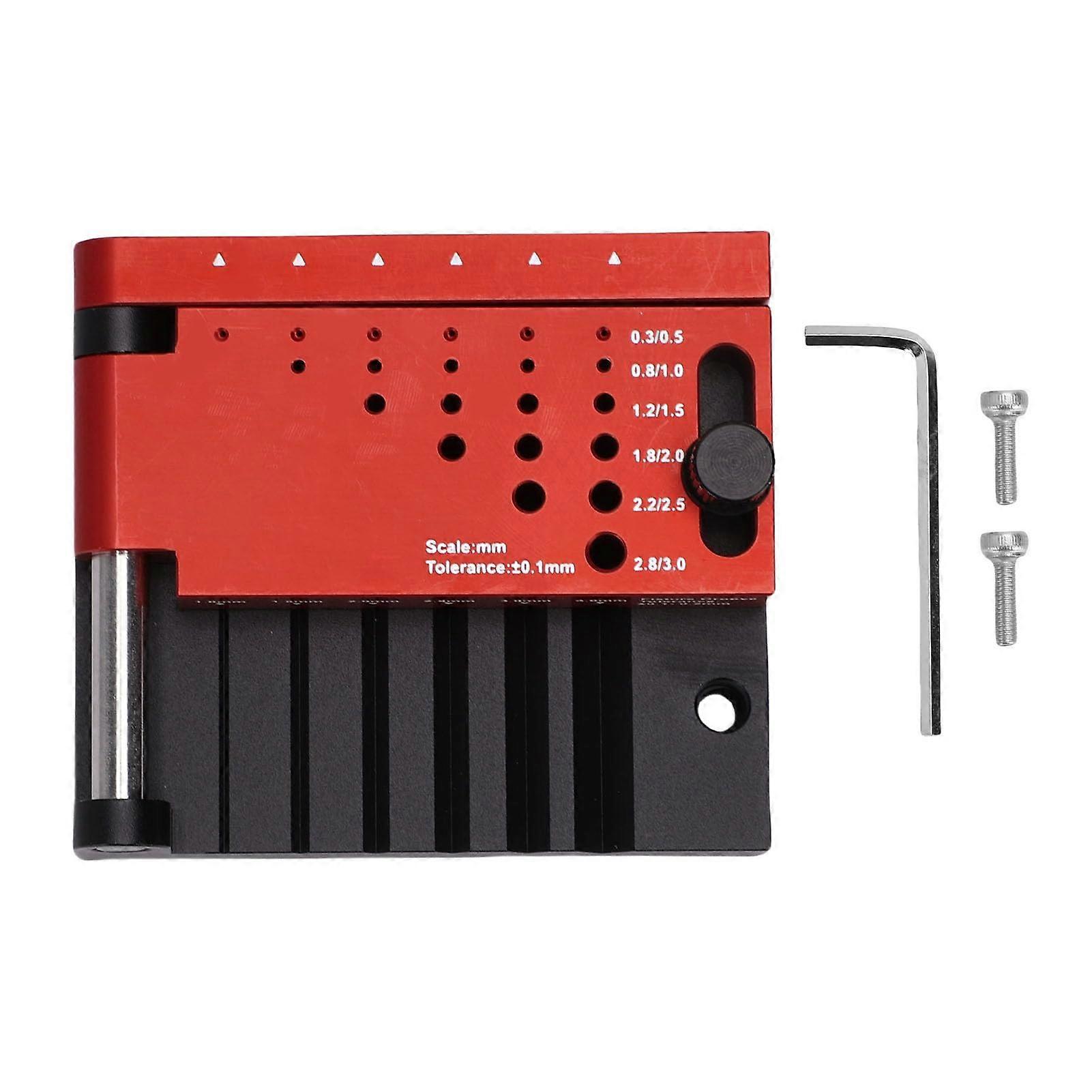 Round Rod Drilling Jig with Center Drill Locator, Adjustable Clamp for 1mm4mm Precision Rods