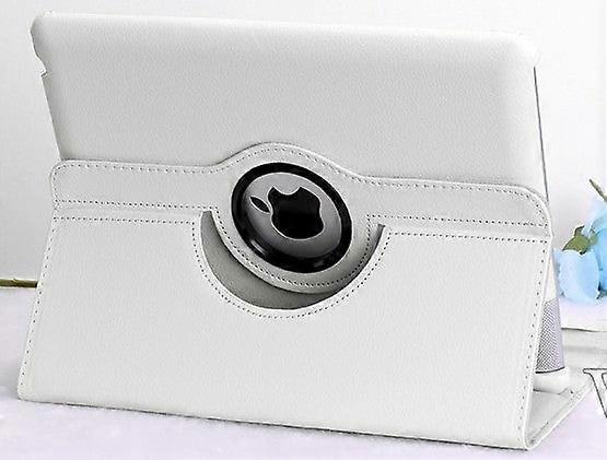 Stylish Case For Ipad 6/air2 White Rotating Leather Litchi Pattern